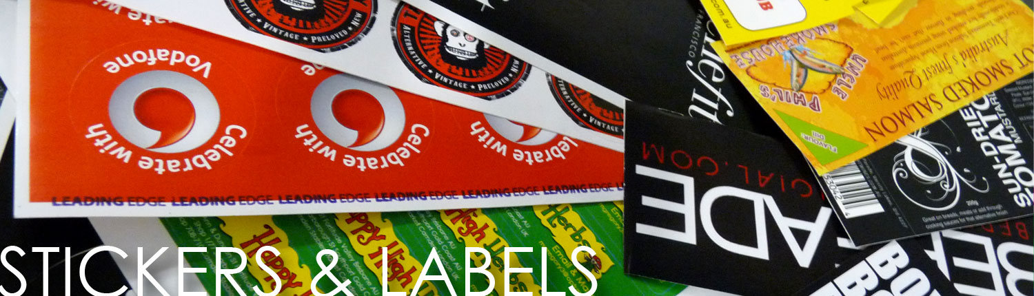 Stickers-&-Labels | RW Promotion - badges | stickers | printing | signage & more...