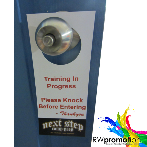 Express Door Hangers Full Cmyk Colour Customisable Door Hangers